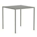 Patio tables, Sine dining table, 75,5 x 75,5 cm, grey, Gray