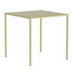 Patio tables, Sine dining table, 75,5 x 75,5 cm, yellow, Yellow