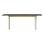 Normann Copenhagen Panel table, 90 x 200 cm, cream - dark brown