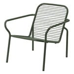 Outdoor lounge chairs, Vig lounge chair, dark green, Green