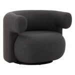 Normann Copenhagen Burra Outdoor nojatuoli, pyörivä palautusmekanismilla, Natte kastanja