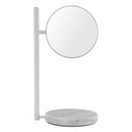 Pose table mirror, white