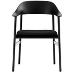 Ruokapöydän tuolit, Herit tuoli käsinojilla, musta tammi - Synergy, Musta