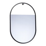 Miroirs muraux, Miroir ovale Peek, petit modèle, Noir