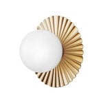 Wall lamps, Liila Muuse wall/ceiling lamp, small, Nordic gold - opal, White