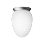 Ceiling lamps, Rizzatto 171 ceiling lamp, satin silver - opal white, White