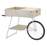 Display furniture, K001 cart, birch - white, Natural