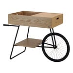 Display furniture, K001 cart, oak - black, Natural