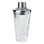 Wine & bar, Pilastro cocktail shaker, chrome - clear, Silver