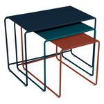 Patio tables, Oulala nesting table, set of 3, twilight, Multicolour
