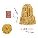 DIY & crafts, Muffi KnitKit for beanie, Seppä, ochre yellow, Yellow