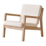 Rialto lounge chair, white lacquered oak - Orsetto 011