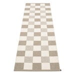 Kunststoffteppich, Pix Teppich, 70 x 240 cm, dkl. Leinenweiß - Vanille - Leinenweiß, Beige