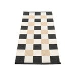 Plastic rugs, Pix rug, 70 x 160 cm, black - vanilla - beige, Black