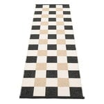 Plastic rugs, Pix rug, 70 x 240 cm, black - vanilla - beige, Black