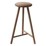 Bar stools & chairs, Perch bar stool 63 cm, lacquered smoked oak, Brown