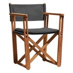 Patio chairs, Kryss lounge chair, teak - dark grey Sunbrella Heritage, Beige