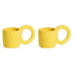 Cups & mugs, Donut espresso cup, 2 pcs, lemon, Yellow