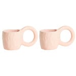 Tasses et mugs, Tasse à expresso Donut, 2 pièces, bubble gum, Rose