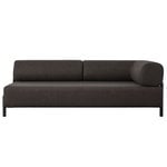 Sofas, Palo 2-seater chaise, right, brown black, Brown