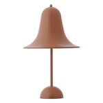 Utomhuslampor, Pantop bärbar bordslampa, 18 cm, matt terrakotta, Brun