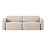 Massproductions Divano Patch 2,5 posti, tessuto Romo Linara 05 porridge