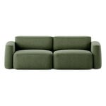Massproductions Divano Patch 2,5 posti, Romo Linara 100 tarragon
