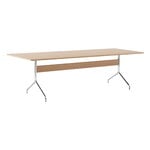 Pavilion AV24 table, chrome - lacquered oak
