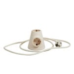 Extension cords, Power base, pearl, White