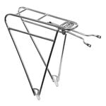 Ciclismo, Portapacchi posteriore Commuter, acciaio inox lucidato, Argento