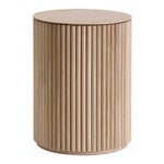 Side & end tables, Petit Palais side table, 55 cm, white stained oak, Natural