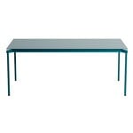 Tables de salle à manger, Table de salle à manger Fromme, 90 x 180 cm, bleu océan, Vert