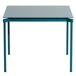 Tables de salle à manger, Table de salle à manger Fromme, 70 x 70 cm, bleu océan, Vert