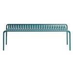 Outdoor benches, Week-end bench without back, ocean blue, Green