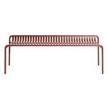 Outdoor benches, Week-end bench without back, brown red, Brown