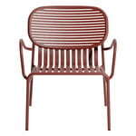 Outdoor lounge chairs, Week-end lounge chair, brown red, Brown