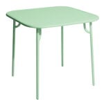Patio tables, Week-end table, 85 x 85 cm, pastel green, Green