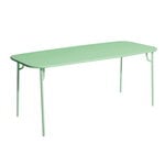 Terrassentische, Week-End Tisch, 85 x 180 cm, Pastellgrün, Grün