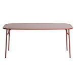Petite Friture Week-end pöytä, 85 x 180 cm, ruskeanpunainen