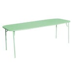Patio tables, Week-end table, 85 x 220 cm, pastel green, Green
