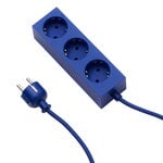 Extension cords, Power Bar power strip, 2 m, ultra marine, Blue