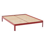 ReFramed Bed frame with slats, deep red