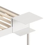 Nightstands, Side table for bed frame, white, White