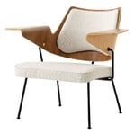 &Tradition RFH RD8 lounge chair, walnut and beech veneer - beige