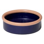 Nine Rod bowl, 7 x 23,3 cm, coral - dark blue