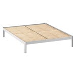 Bed frame with slats, aluminium