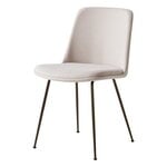 Dining chairs, Rely HW9 chair, bronzed - off white Linara Stone, White