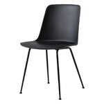Chaises de jardin, Chaise Rely Outdoor HW70, noir, Noir