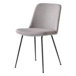 Dining chairs, Rely HW9 chair, black - grey Re-wool 128, Grey