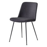 Ruokapöydän tuolit, Rely HW9 tuoli, musta - musta Re-wool 198, Musta